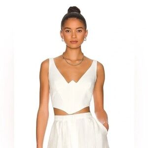 REVOLVE Bardot Brontë Corset Top Size M